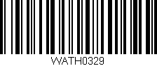 Código de barras (EAN, GTIN, SKU, ISBN): 'WATH0329'