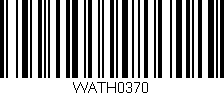 Código de barras (EAN, GTIN, SKU, ISBN): 'WATH0370'