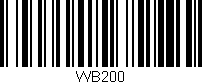 Código de barras (EAN, GTIN, SKU, ISBN): 'WB200'