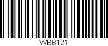 Código de barras (EAN, GTIN, SKU, ISBN): 'WBB121'