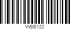 Código de barras (EAN, GTIN, SKU, ISBN): 'WBB122'