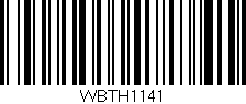 Código de barras (EAN, GTIN, SKU, ISBN): 'WBTH1141'