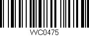 Código de barras (EAN, GTIN, SKU, ISBN): 'WC0475'