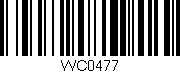 Código de barras (EAN, GTIN, SKU, ISBN): 'WC0477'