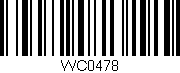 Código de barras (EAN, GTIN, SKU, ISBN): 'WC0478'