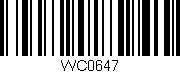 Código de barras (EAN, GTIN, SKU, ISBN): 'WC0647'