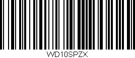 Código de barras (EAN, GTIN, SKU, ISBN): 'WD10SPZX'