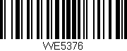 Código de barras (EAN, GTIN, SKU, ISBN): 'WE5376'