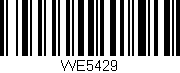 Código de barras (EAN, GTIN, SKU, ISBN): 'WE5429'