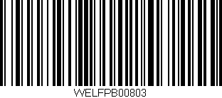Código de barras (EAN, GTIN, SKU, ISBN): 'WELFPB00803'