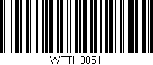 Código de barras (EAN, GTIN, SKU, ISBN): 'WFTH0051'
