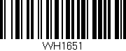 Código de barras (EAN, GTIN, SKU, ISBN): 'WH1651'