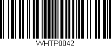 Código de barras (EAN, GTIN, SKU, ISBN): 'WHTP0042'