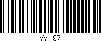 Código de barras (EAN, GTIN, SKU, ISBN): 'WI197'