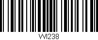 Código de barras (EAN, GTIN, SKU, ISBN): 'WI238'