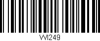 Código de barras (EAN, GTIN, SKU, ISBN): 'WI249'