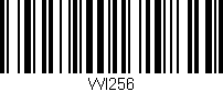 Código de barras (EAN, GTIN, SKU, ISBN): 'WI256'