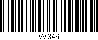 Código de barras (EAN, GTIN, SKU, ISBN): 'WI346'