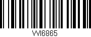 Código de barras (EAN, GTIN, SKU, ISBN): 'WI6865'