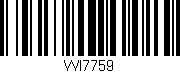 Código de barras (EAN, GTIN, SKU, ISBN): 'WI7759'