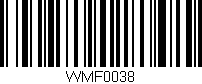 Código de barras (EAN, GTIN, SKU, ISBN): 'WMF0038'