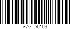 Código de barras (EAN, GTIN, SKU, ISBN): 'WMTA0106'