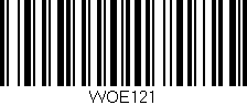 Código de barras (EAN, GTIN, SKU, ISBN): 'WOE121'