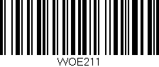 Código de barras (EAN, GTIN, SKU, ISBN): 'WOE211'