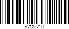 Código de barras (EAN, GTIN, SKU, ISBN): 'WOE710'