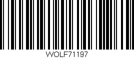 Código de barras (EAN, GTIN, SKU, ISBN): 'WOLF71197'
