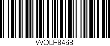 Código de barras (EAN, GTIN, SKU, ISBN): 'WOLF8468'