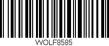 Código de barras (EAN, GTIN, SKU, ISBN): 'WOLF8585'