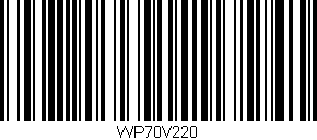Código de barras (EAN, GTIN, SKU, ISBN): 'WP70V220'