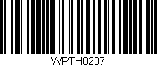 Código de barras (EAN, GTIN, SKU, ISBN): 'WPTH0207'