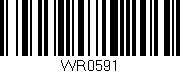 Código de barras (EAN, GTIN, SKU, ISBN): 'WR0591'