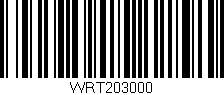 Código de barras (EAN, GTIN, SKU, ISBN): 'WRT203000'