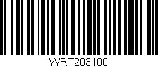 Código de barras (EAN, GTIN, SKU, ISBN): 'WRT203100'