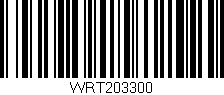 Código de barras (EAN, GTIN, SKU, ISBN): 'WRT203300'