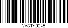 Código de barras (EAN, GTIN, SKU, ISBN): 'WSTA0245'