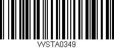 Código de barras (EAN, GTIN, SKU, ISBN): 'WSTA0349'