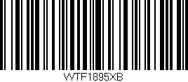 Código de barras (EAN, GTIN, SKU, ISBN): 'WTF1895XB'