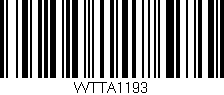 Código de barras (EAN, GTIN, SKU, ISBN): 'WTTA1193'