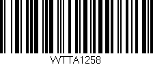 Código de barras (EAN, GTIN, SKU, ISBN): 'WTTA1258'