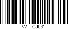 Código de barras (EAN, GTIN, SKU, ISBN): 'WTTC0031'