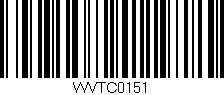 Código de barras (EAN, GTIN, SKU, ISBN): 'WVTC0151'
