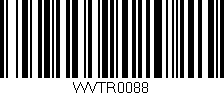 Código de barras (EAN, GTIN, SKU, ISBN): 'WVTR0088'