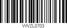 Código de barras (EAN, GTIN, SKU, ISBN): 'WVZL0703'