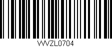 Código de barras (EAN, GTIN, SKU, ISBN): 'WVZL0704'