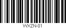 Código de barras (EAN, GTIN, SKU, ISBN): 'WXZN-01'