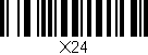 Código de barras (EAN, GTIN, SKU, ISBN): 'X24'
